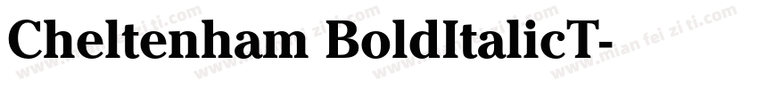 Cheltenham BoldItalicT字体转换